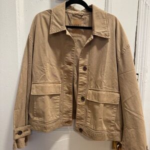 GAP Relaxed Utility Jacket (Perfect Khaki, size XL)